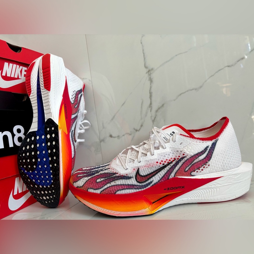 Nike ZoomX 🔥 VaporFly Next% 3 Ekiden Pack White Habanero Red Flame HQ3504 100